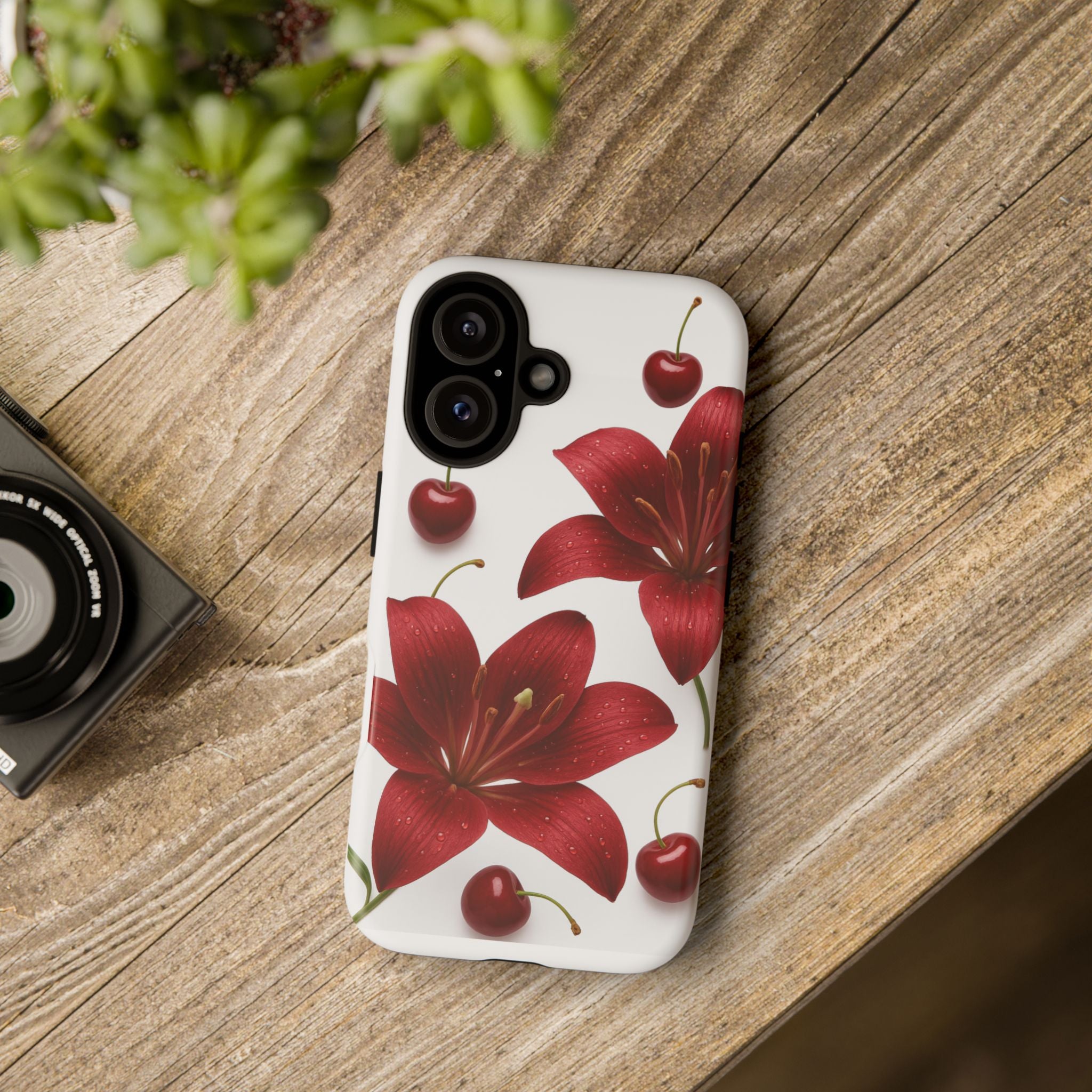 Floral Tough Phone Case, Beautiful Floral Design, Gift for Her, Risk Resistant Cover, Trendy Smartphone Accessory