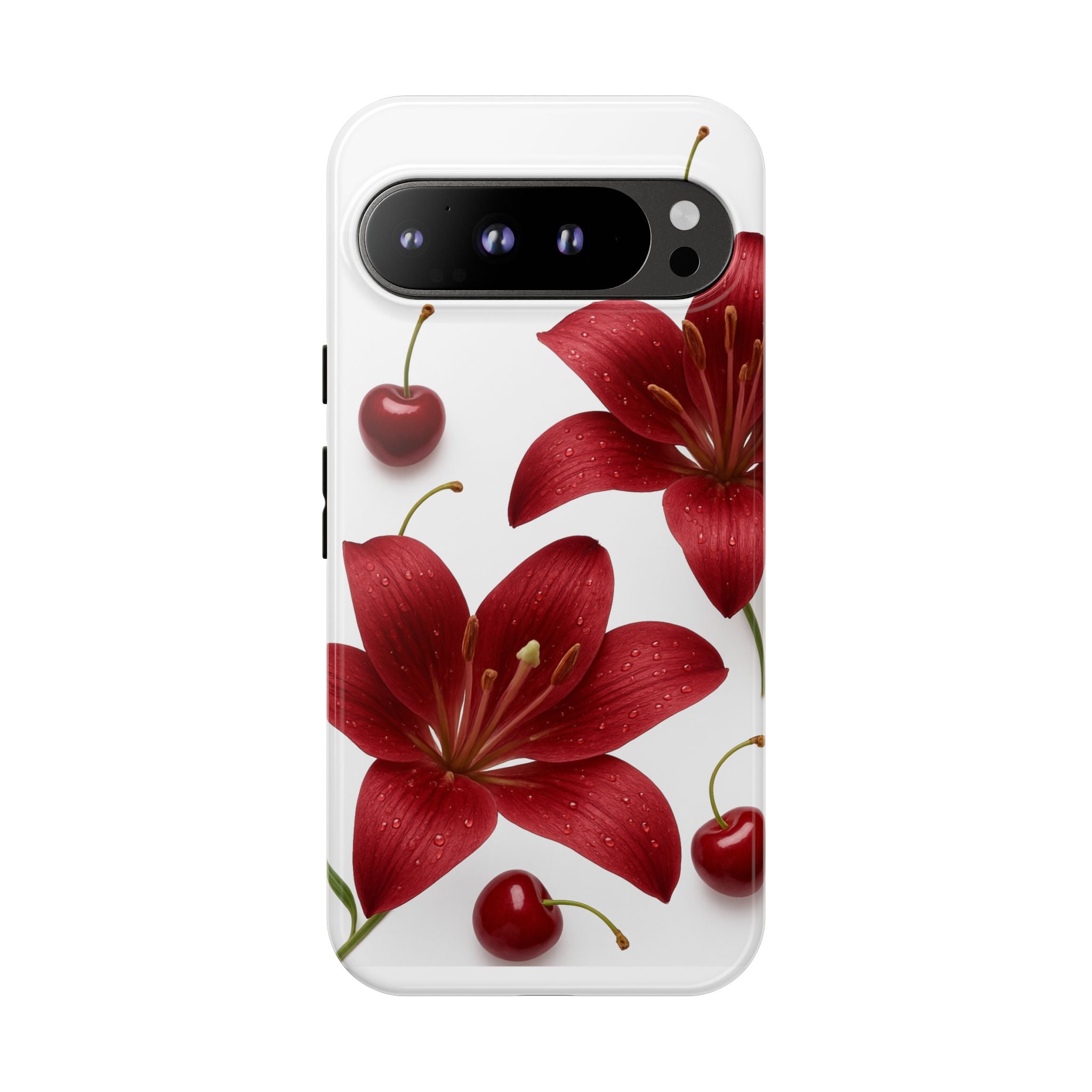 Floral Tough Phone Case, Beautiful Floral Design, Gift for Her, Risk Resistant Cover, Trendy Smartphone Accessory