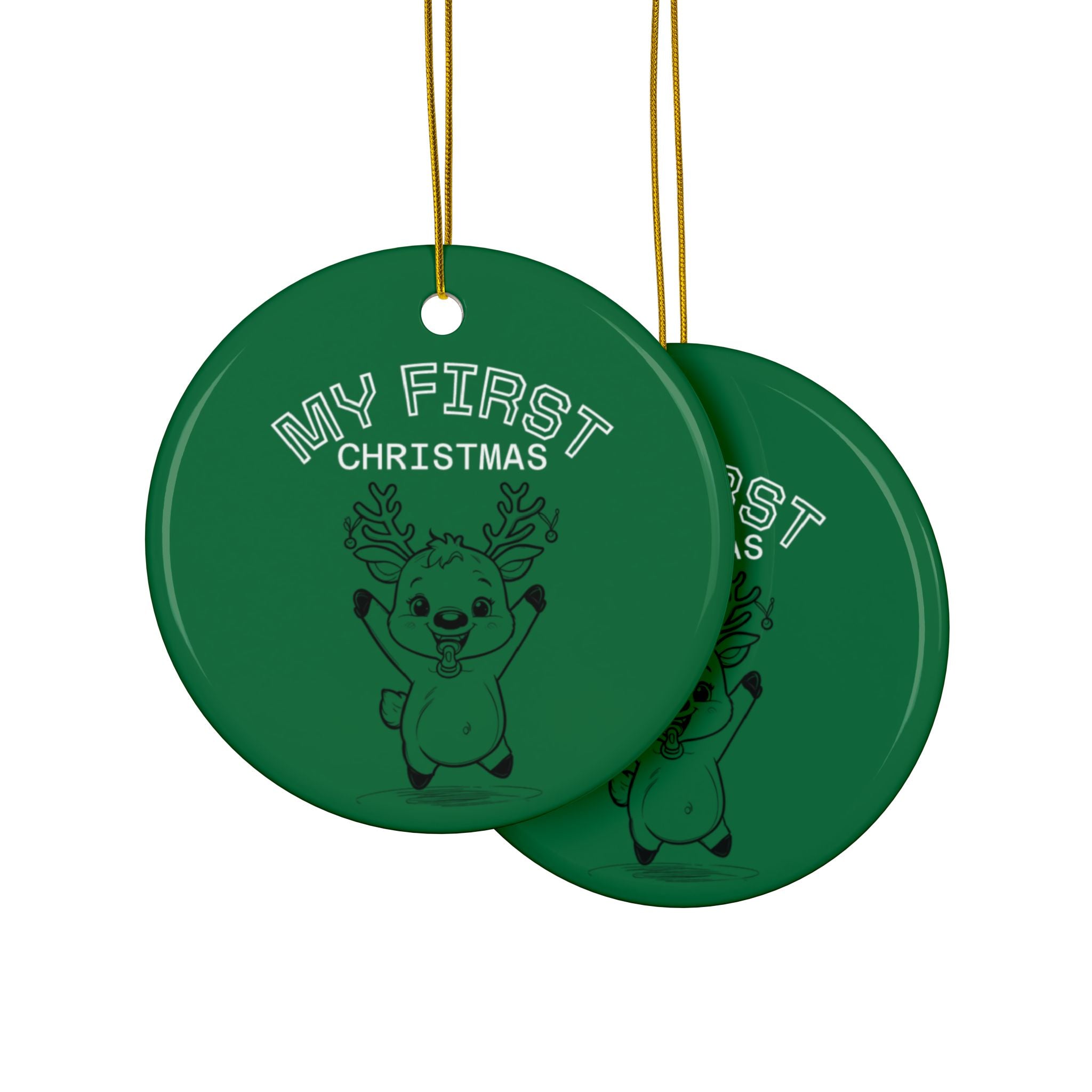 Ceramic Ornaments - Baby's First Christmas Set