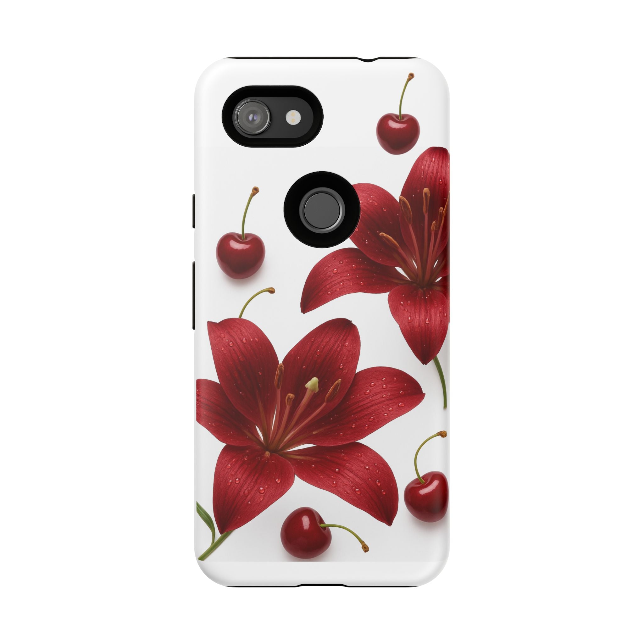 Floral Tough Phone Case, Beautiful Floral Design, Gift for Her, Risk Resistant Cover, Trendy Smartphone Accessory