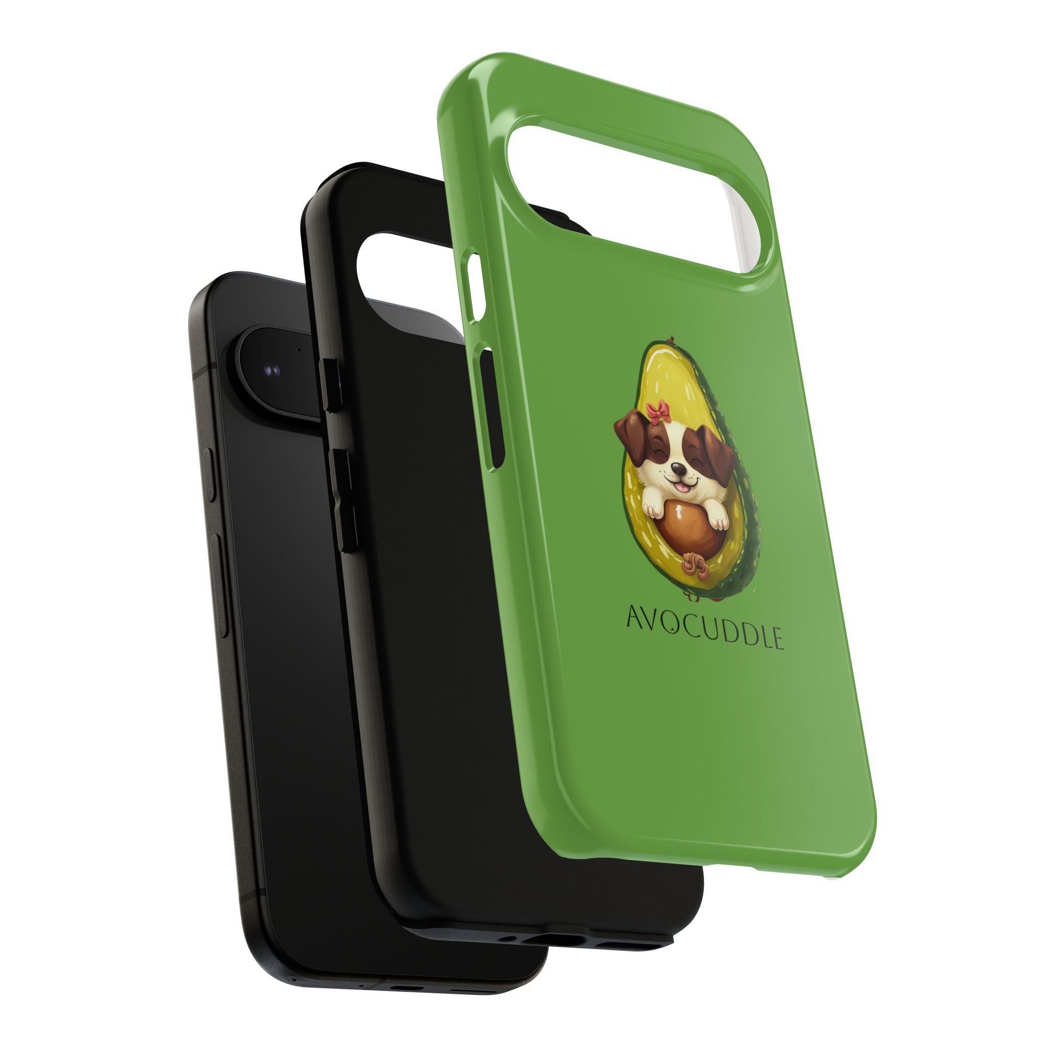 Cute Avocado Dog Phone Case - Pet Lover Gift, Animal Phone Cover, Quirky Accessory, Dog Mom Present, Custom Phone Case