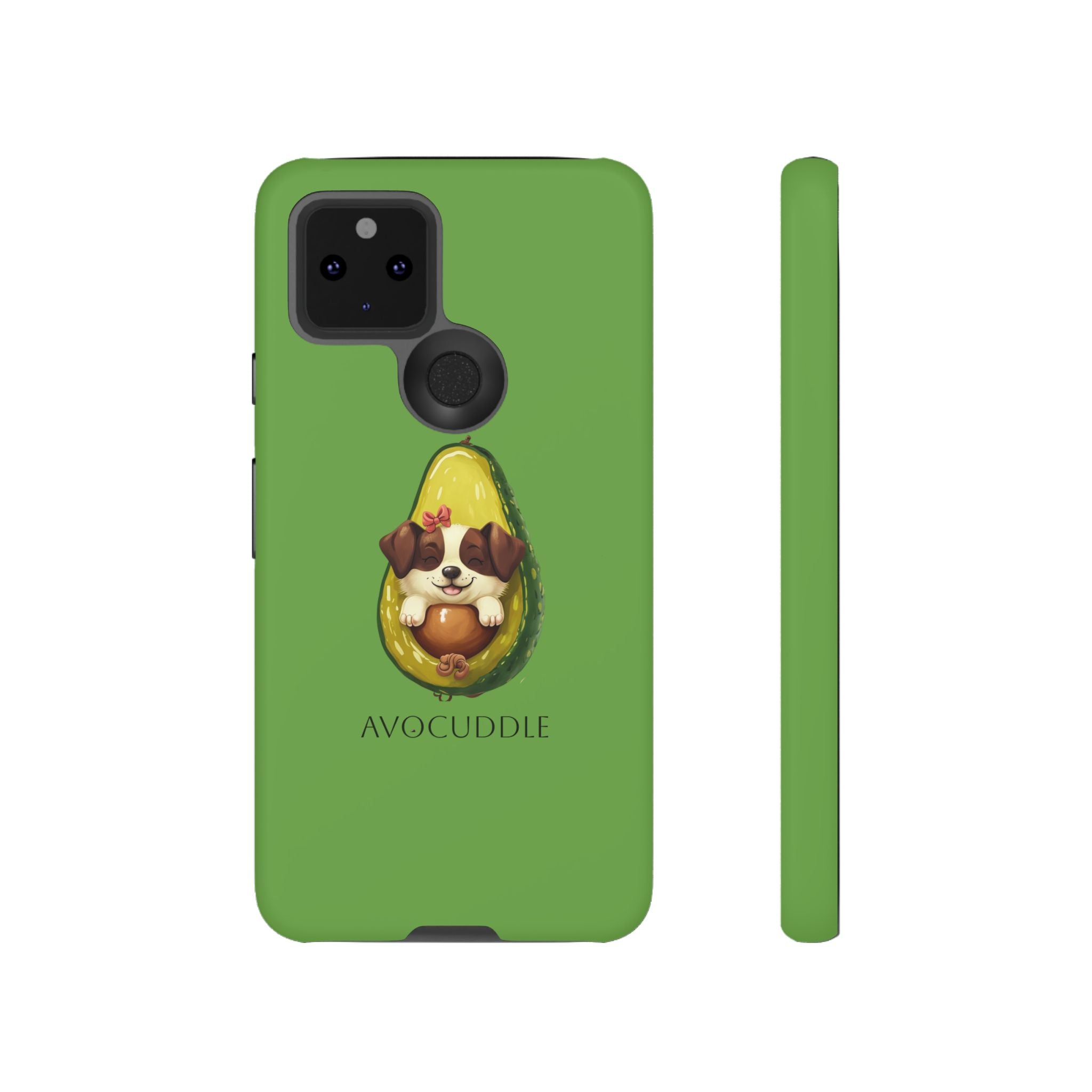 Cute Avocado Dog Phone Case - Pet Lover Gift, Animal Phone Cover, Quirky Accessory, Dog Mom Present, Custom Phone Case