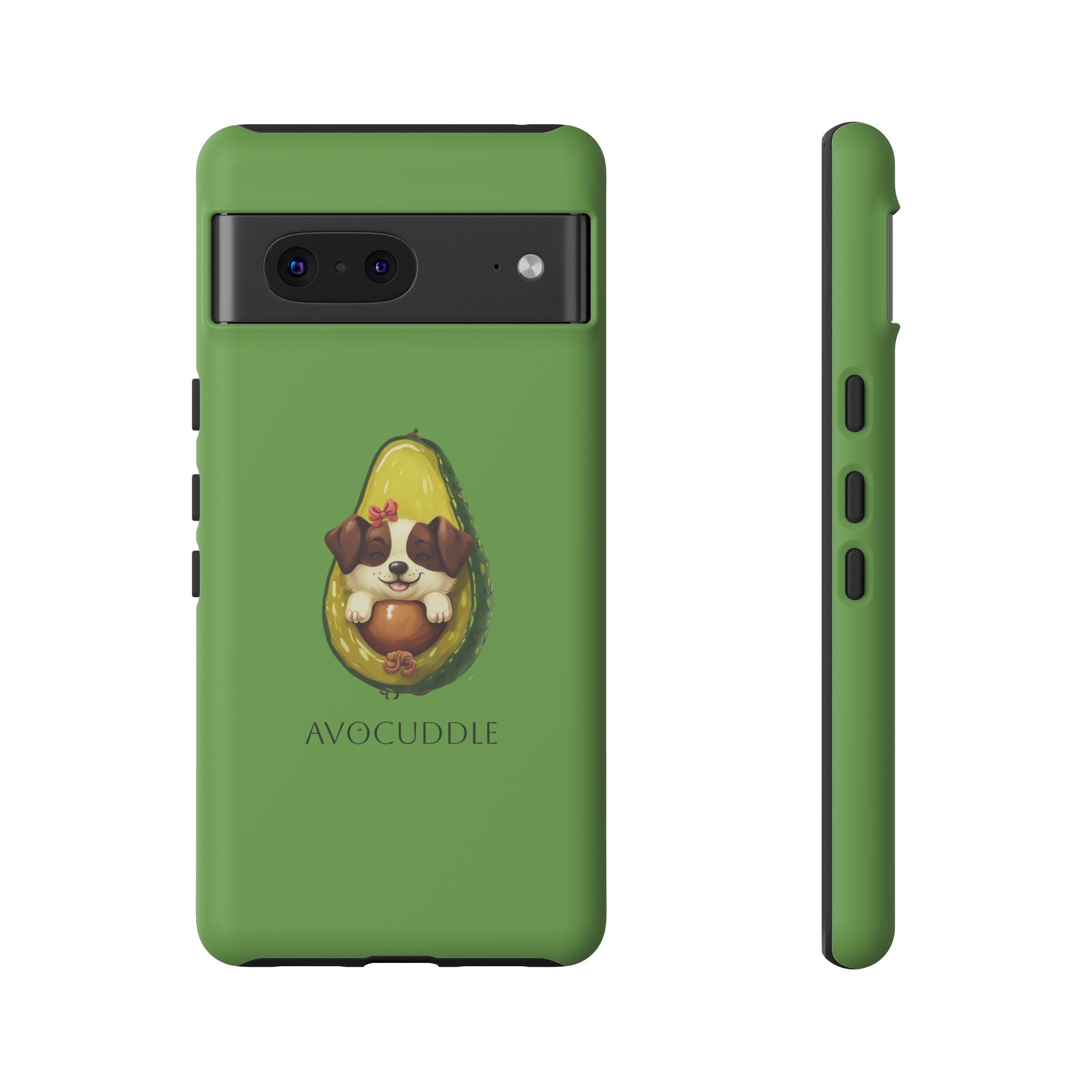 Cute Avocado Dog Phone Case - Pet Lover Gift, Animal Phone Cover, Quirky Accessory, Dog Mom Present, Custom Phone Case