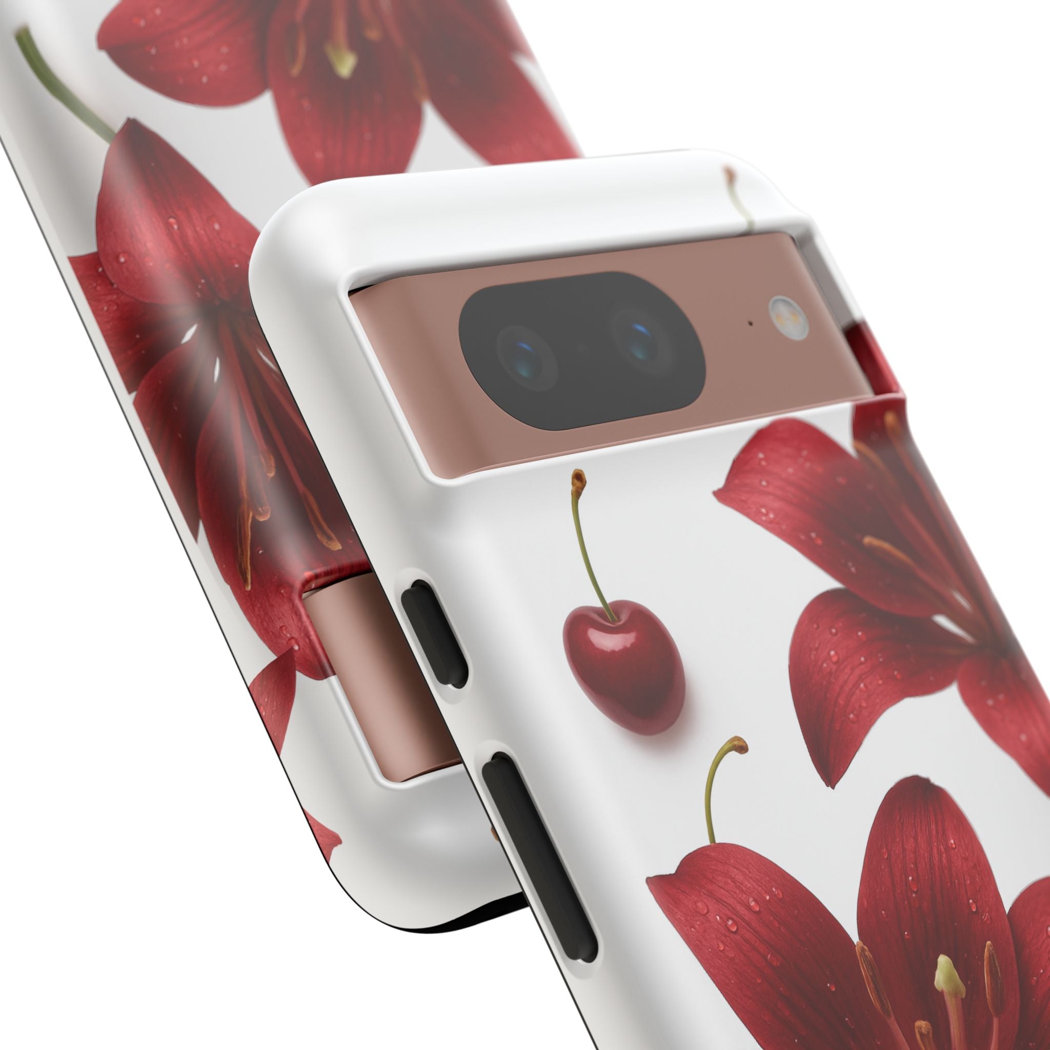Floral Tough Phone Case, Beautiful Floral Design, Gift for Her, Risk Resistant Cover, Trendy Smartphone Accessory