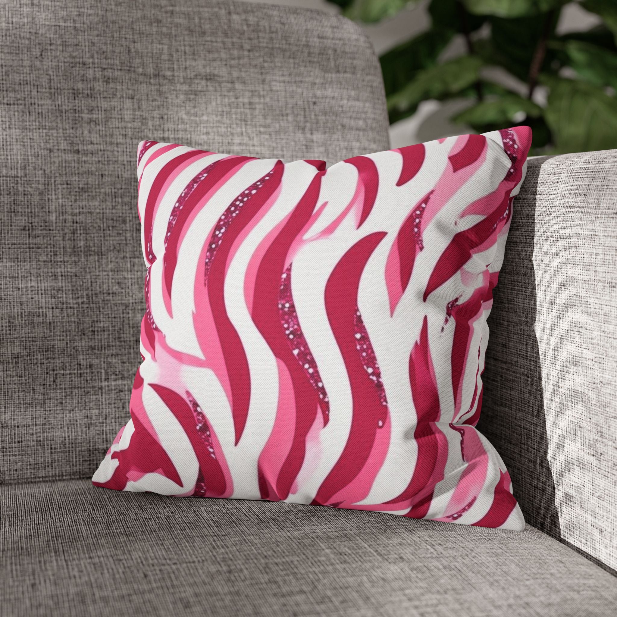 Vibrant Zebra Print Pillowcase, Home Decor, Couch Accent, Gift for Her, Animal Print Decor