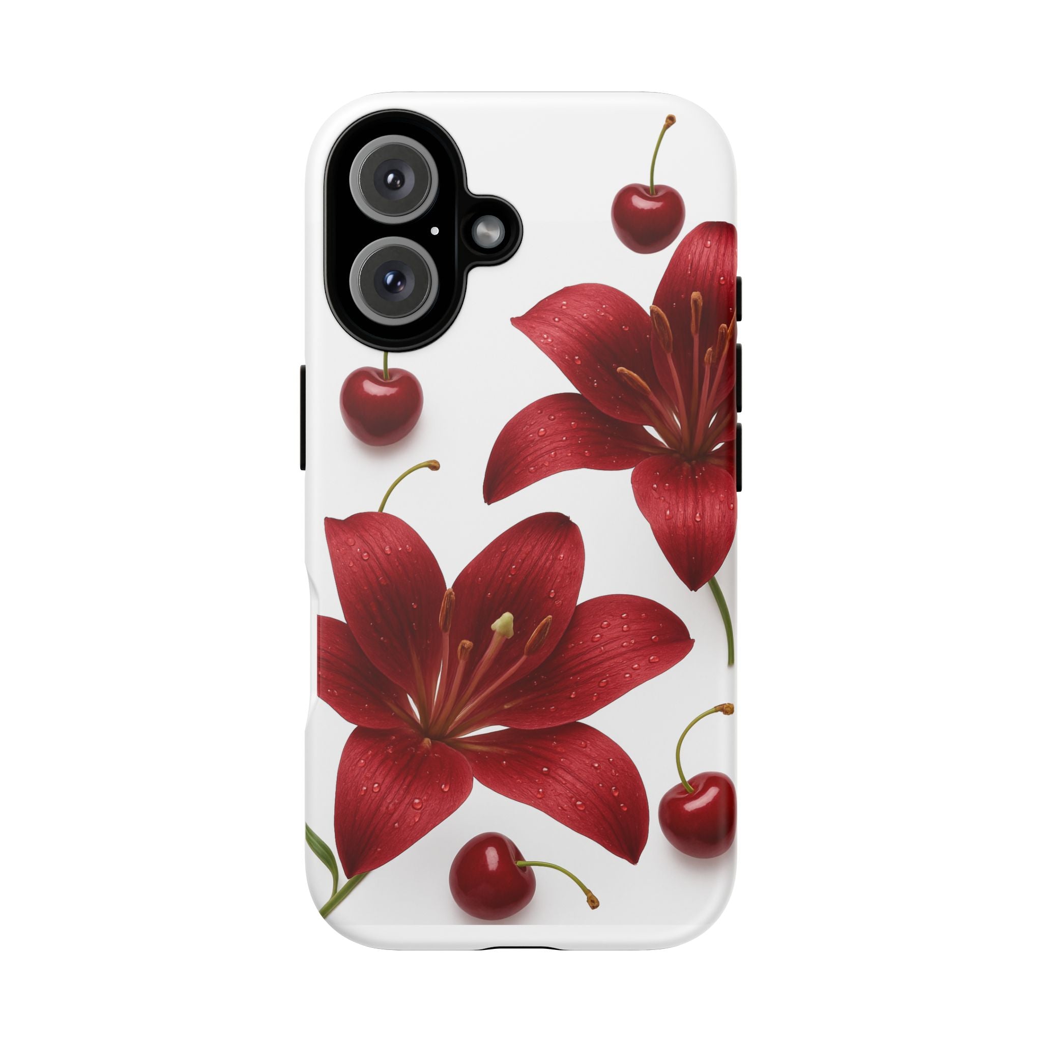 Floral Tough Phone Case, Beautiful Floral Design, Gift for Her, Risk Resistant Cover, Trendy Smartphone Accessory