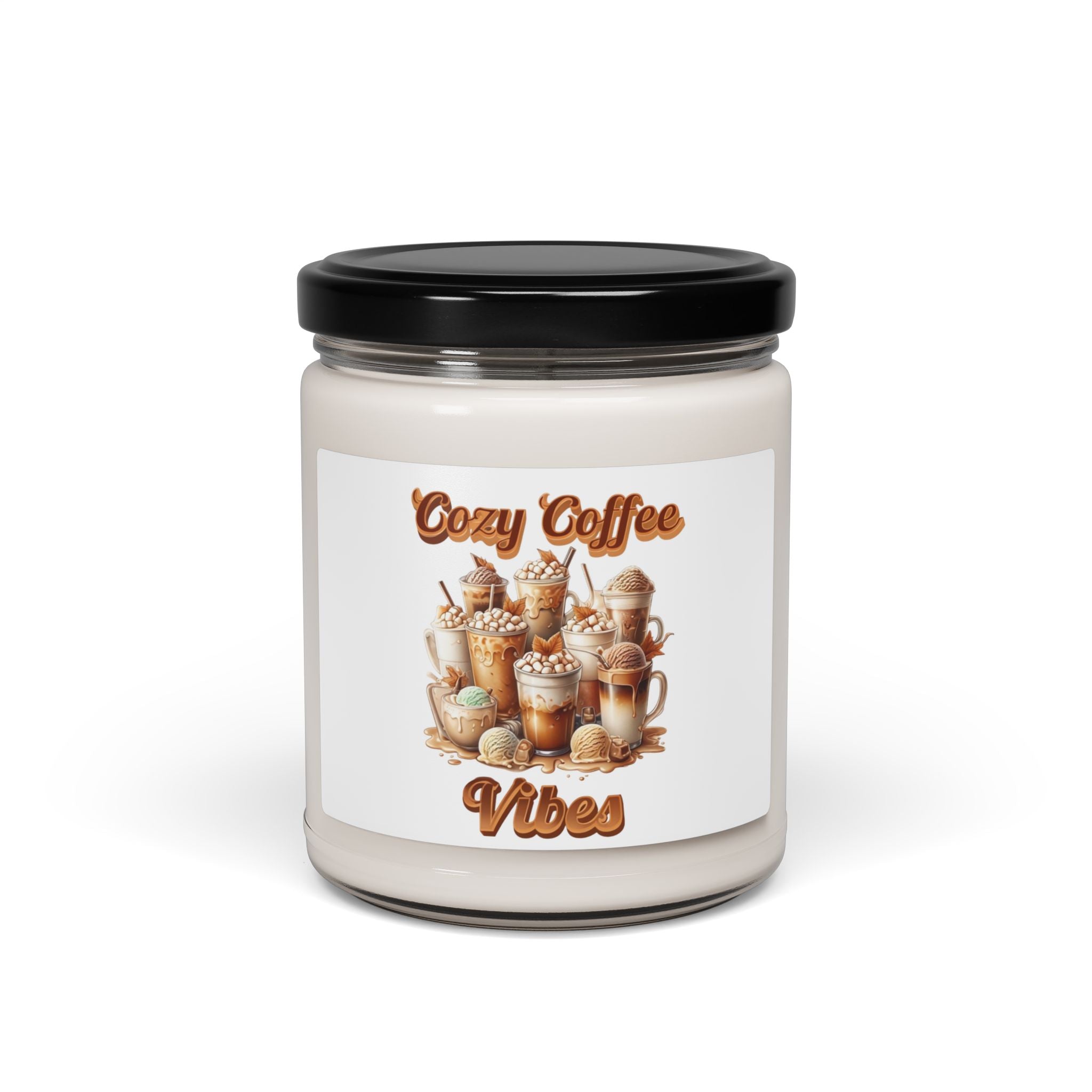 Cozy Coffee Vibes Scented Soy Candle | Perfect for Home Decor, Gifts, Relaxation, Self-Care, Coffee Lovers